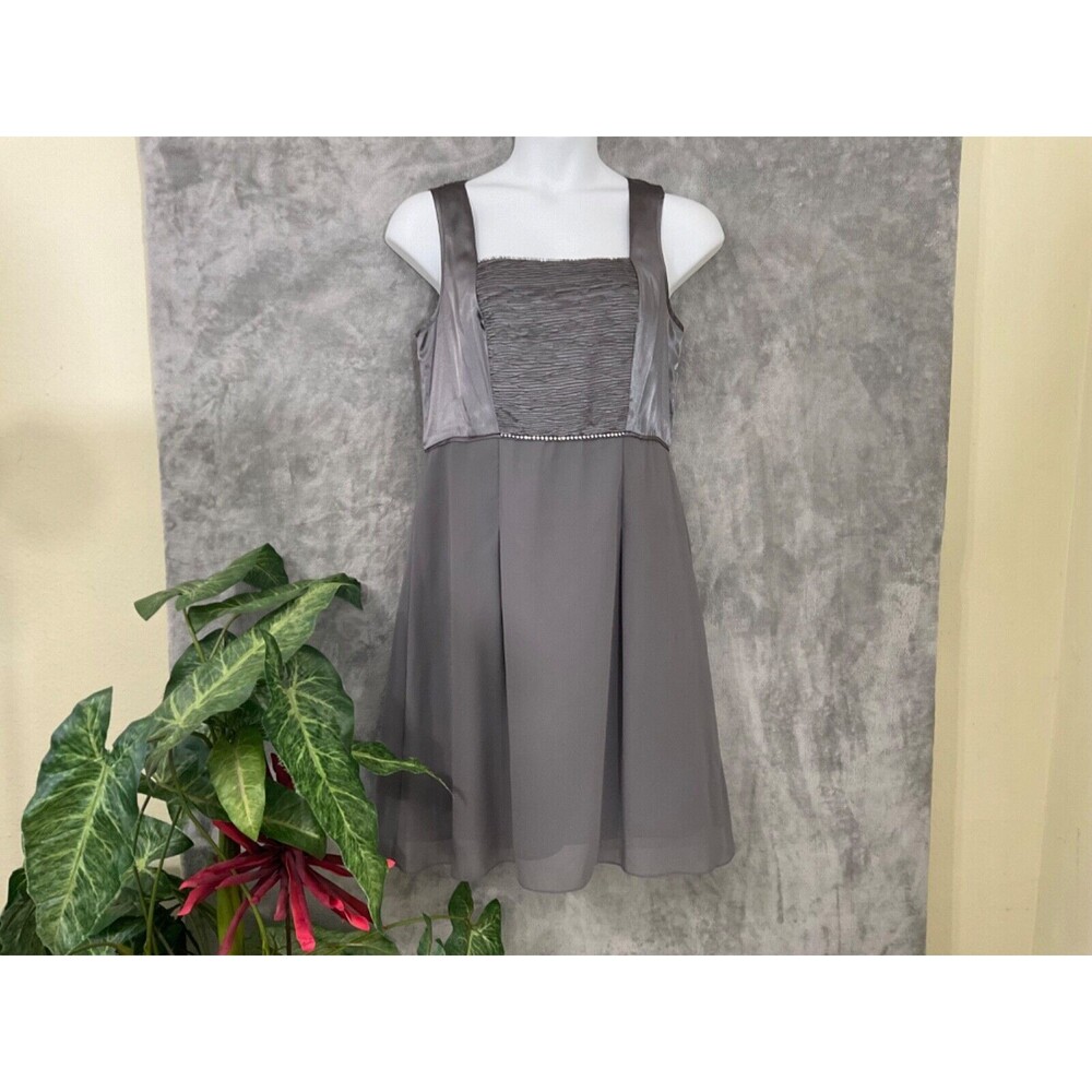 Midnight Velvet Fit & Flare cocktail party sleeveless midi Dress women’s size 14